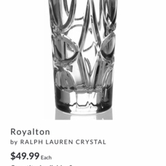 Ralph Lauren Other - Ralph Lauren Royalton Crystal Shot Glasses, Set of 4
